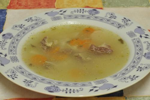 Hovězí polévka se šunkou – Snadné recept z Česko kuchyně, hotový za 30 - 45 minut